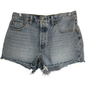 LEVI’s 501 Button Fly Classic Cutoff Denim Shorts Size 31 — SUMMER STAPLE!!!